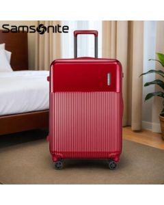 Samsonite Luggage - Waterproof & Dustproof PVC Material, Built-in TSA Lock, 20-inch, Ruby Red/DK7