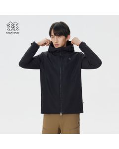 KOLON SPORT Men's Outdoor Windproof Jacket Water-Repellent Hiking Woven Windbreaker Multi-Pocket Coat
