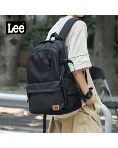 Lee Trendy Backpack for Men, High School and College Students, Women's Casual Backpack, Large Capacity Travel Backpack, Middle School Laptop Backpack in Black