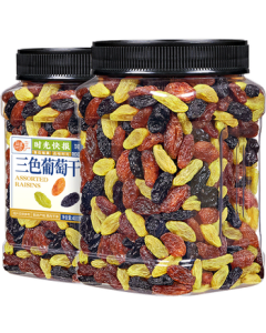 Every Fruit Time Raisins 400g Xinjiang Specialty No-Wash Large-Grain Blackcurrant Raisins Dried Fruit Mid-Autumn Festival Snack for Pregnant Women