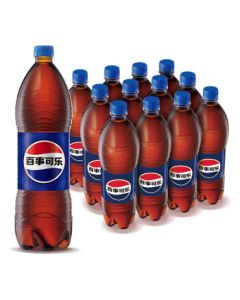 Pepsi Cola Carbonated Beverage Original Flavor 1.25L*12 Large Bottles Whole Case Pack for Family Gatherings and Sharing