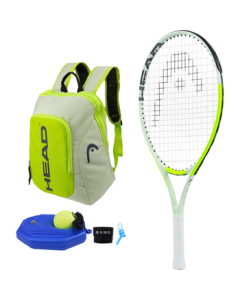 HEAD Kids Tennis Racket for Beginners, Carbon Composite One-Piece Extreme 23-inch Training Set for Ages 6-8