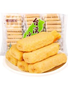 Weido Time Taiwan Style Rice Cracker 300g Rice Roll with Egg Yolk Flavor Non-Fried Healthy Snack for Kids