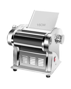 Baijie Premium Four-Blade Home Electric Noodle Press Machine, Automatic Stainless Steel Dumpling Wrapper Maker, Multi-Function Noodle Cutter, Compact for Commercial Use, Includes Dumpling Mold - BJM-10 Silver