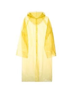 Netsavior Disposable Raincoat, Thickened PE Raincoat, One-Size Raincoat NTSW-DW9188, Yellow Single Pack