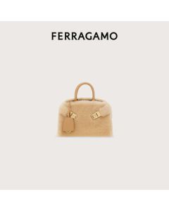 Ferragamo Women's Bone/Beige Handbag 0779674 Gift for Girlfriend