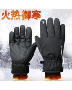 Cavalry Ski Gloves - Fleece-Lined, Thickened Outdoor Sports Gloves for Electric Bikes and Motorcycles, Winter Riding Gear for Men and Women
