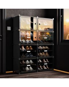 ColesHome Large Capacity Shoe Cabinet, Entryway Storage Cabinet with Multiple Layers, Wall-Mounted Simple Shoe Rack