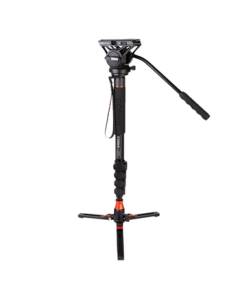 COMAN DSLR Camera Monopod Professional Hydraulic Damping Head Aluminum Alloy Tripod Monopod Photography Video Stand Portable Tripod Support Camera Stand KX3232