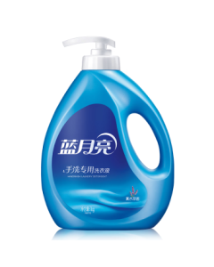 Blue Moon Hand Wash Laundry Detergent, Lavender Scent, 1kg/Bottle with Pump, Easy Rinse for School Uniforms, Suitable for Underwear