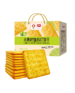 Panpan Lime Soda Crackers - Crispy Snack for Leisure, Office, Dormitory, or Afternoon Tea, 750g/Box