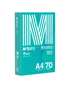 M&G Green Morning Light A4 70g Multi-Purpose Double-Sided Printing Paper, 500 Sheets/Pack, Single Pack, High Cost-Effectiveness, Smooth Double-Sided Printing, Pure White & Smooth APYVQAF4