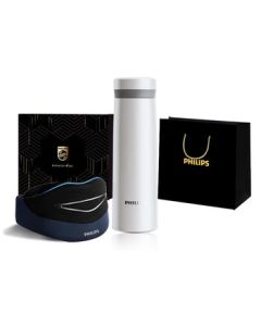 Philips (PHILIPS) Star Harbor Gift Set - Neck Massager + Smart Temperature Display Cup, Perfect Gift for Family, Friends, Boyfriend, Girlfriend, Parents, Holidays