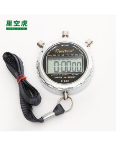 Starry Sky Tiger Metal Electronic Stopwatch Multifunction Timer 203 Single-Row 2-Lane Sports Stopwatch