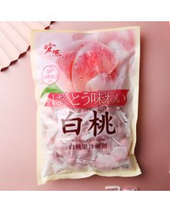 Hongyuan Fruit Candy Individually Wrapped Viral Hard Candy - White Peach Fruit Juice Hard Candy 500g/Bag (Minimum 5 Bags)