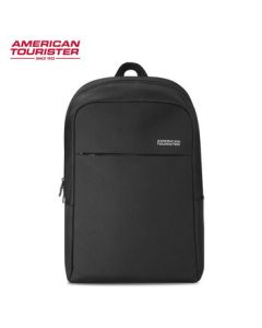 AMERICAN TOURISTEER Stylish Water-Resistant Men's Backpack for Short Trips and Travel, Model 667*09129, Black