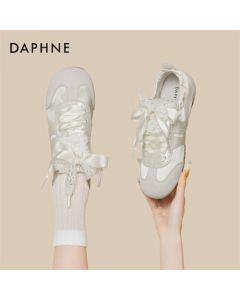 Daphne Women's German Training Shoes Spring Retro Trendy Flat Casual White Sneakers 4025101293 Beige 40