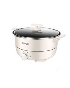 SUPOR HM Split-Type Electric Hot Pot Multi-Purpose Cooker, 4L Large Capacity Non-Stick Electric Cooking Pot, 1300W High Power H27YK37 [Holiday Gift]