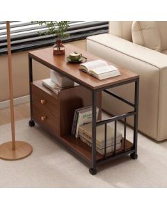 Demarcation Line Side Table - Small Space Sofa End Table, Movable Coffee Table, Multi-functional Living Room Storage Corner Table, Tea Table