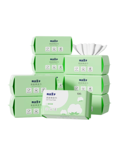 Prince Frog Baby Soft Dry & Wet Wipes Facial Cleansing Towels 100 Sheets * 10 Packs