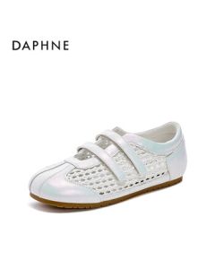 Daphne Retro Casual Shoes for Women, Summer New Hollow-Out Versatile Sneakers 4025101784, Hollow-Out White, Size 38
