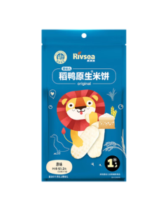 Growing Infant Rice Cracker Original Flavor 51.2g (32 Pieces) Baby Snack Rice Duck Native High Calcium 6M+
