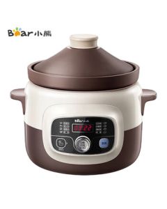 Bear (Little Bear) Electric Stew Pot Electric Steamer Purple Clay Pot Bird's Nest Steamer Electric Casserole Soup Pot 4L DDG-D40B1