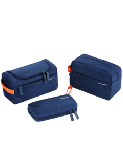 Samsonite Travel Toiletry Bag Set - Essential 3-Piece Kit for Men & Women, Perfect for Business Trips, Digital Storage, and Makeup Organization