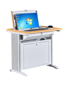 Xinjing Flip Computer Desk Multimedia Steel Computer Desk Training Desk Hidden Computer Desk T1B Single Unit