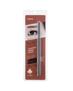 MINISO 1.5mm Ultra-Fine Automatic Eyebrow Pencil, Waterproof & Sweatproof, Smudge-Proof, Brown (1 Piece, 0.06g)