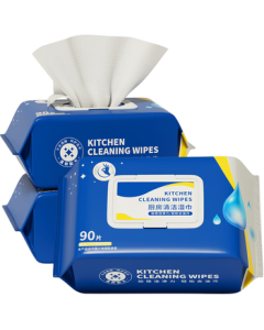 Limmi Kitchen Wipes 90 Sheets * 3 Packs, Grease-Removing Wipes for Range Hoods, Powerful Cleaning Wipes for Stovetops and Oil Stain Removal