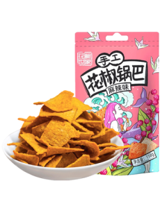 JAOBAKE Handmade Sichuan Pepper Rice Crackers (Spicy Flavor) 158g/Bag - Shaanxi Specialty Puffed Snack