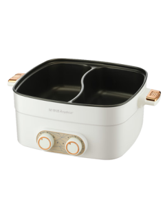 Royalstar (Royalstar) 7L Dual-Pot Electric Hot Pot with Partitioned Temperature Control, Fast-Boiling Integrated Square Electric Cooking Pot, Multi-Function Pot for Home Use RHG-70Z2 Appliance