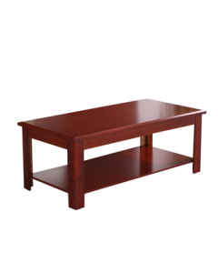 Zhongwei Office Coffee Table Double Layer Wooden Long Coffee Table 1.2*0.6m