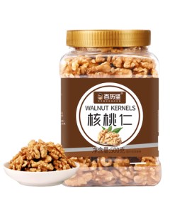 Bailijian Canned Walnut Kernels 500g, Snacks for Pregnant Women and Kids, Daily Nuts and Roasted Seeds, Xinjiang Thin-Shell Walnut Kernels