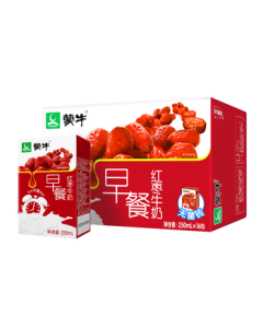 Mengniu Breakfast Milk Red Date Flavor 250ml*16 Boxes Mid-Autumn Festival Gift Box