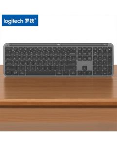Logitech Keyboard - Wireless Slim High-Performance Keyboard, Easy Switching Between 3 Devices, 17-Key Office Customization, Quiet Typing and Clicking for Work and Leisure, Black