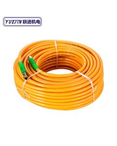 YUEJIN 50m Yellow Fully Braided Spray Hose for Agricultural High-Pressure Sprayer, Spray Pipe, Water Hose, Chemical Hose