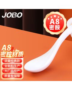JOBO Commercial A8 Melamine Soup Spoon, Small Imitation Porcelain Spoon, Sold in Sets of 10