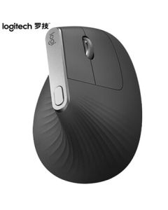 Logitech MX Vertical Wireless Bluetooth Mouse - Ergonomic Vertical Mouse for Business and Office Use - Black/Gray