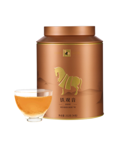 Bama Tea Oolong Tea Golden Horse Can - Anxi Tie Guan Yin Strong Aroma Grade 1 252g Medium Roast Canned Tea for Personal Enjoyment