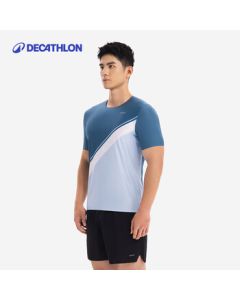 Decathlon Men's Summer Breathable Running Marathon Short-Sleeve T-Shirt Quick-Dry Sports Tee-5647325