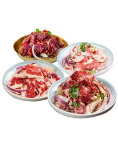 Duiding Niu Qiqihar Grilled Meat Four Mixed Meat Combo 4lbs Fresh Beef BBQ Ingredients Direct from Source