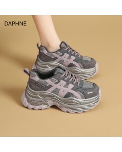 DAPHNE Dad Sneakers for Women, Chunky Platform Shoes 2025 Fall New Collection, Versatile Height-Increasing Casual Sports Shoes for Women