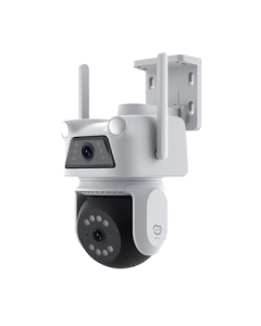 JingXiaoDou Hikvision EZVIZ Outdoor 4G Camera, Lifetime Free Data, Waterproof Dual-Lens HD Outdoor Monitor, 360° Coverage with Night Vision, No WiFi Needed