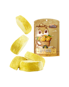 Three Squirrels Durian Chips 30g/Bag Freeze-Dried Durian Snack Sweet Preserved Fruit Office Snack