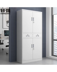 Xuanqiang File Cabinet Office Cabinet Metal Cabinet Document Cabinet Archive Cabinet Storage Cabinet Financial Cabinet Voucher Cabinet Two-Drawer Metal File Cabinet