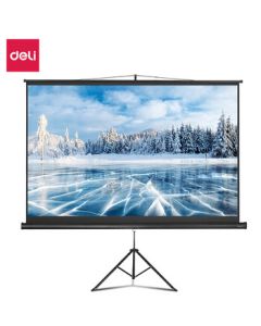 Deli 120-inch 16:10 (Compatible with 16:9) Stand Projection Screen, Simple Home Projector Screen 50496