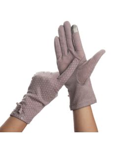 GLO-STORY Women's Gloves, Non-Slip Breathable Riding Gloves, Thin Gloves WST014116 Purple