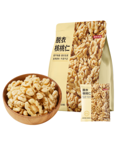 JD.com Homemade Shelled Walnut Kernels 500g, Peeled Walnut Kernels, Xinjiang Thin-Shell Walnuts, Daily Nuts, 0 Additives, Roasted Snacks